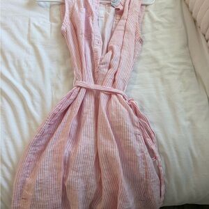 Vineyard Vines Pink Striped Sleeveless Dress